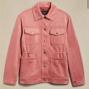 Banana Republic Factory Vegan Suede Trucker Jacket